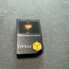 NYKO GAMECUBE 64MB Black Memory Card 81540-H08 TESTED  WORKING-J1582