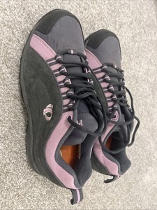 Pearl Izumi Cycle Shoes Size 38/6 Grey Purple Suede Clip Women's Cycling Bicycle