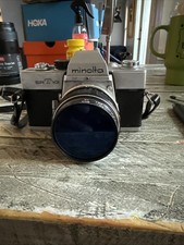Minolta SRT 101 35mm slr film camera, Body/lense/cap/