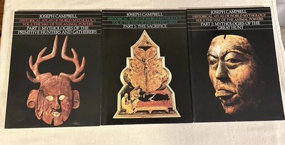 #ad Joseph Campbell HISTORICAL ATLAS OF WORLD MYTHOLOGY 3 Volume Paperback PB $49.00