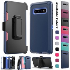 For Samsung Galaxy S10 Plus S10 S10e Case Heavy Duty Hybrid Hard Cover With Clip