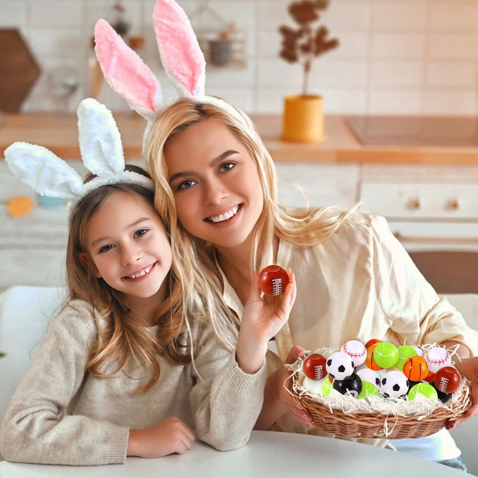 32 Pack Sports Balls Fidget Spinners for Kids, Party Favors Classroom Prizes - Image 3 of 4