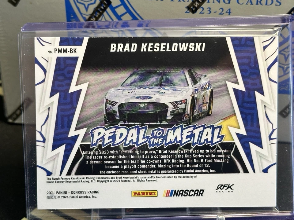 2024 Donruss Racing - BRAD KESELOWSKI - Pedal to the Metal Materials Relic - Image 2 of 2