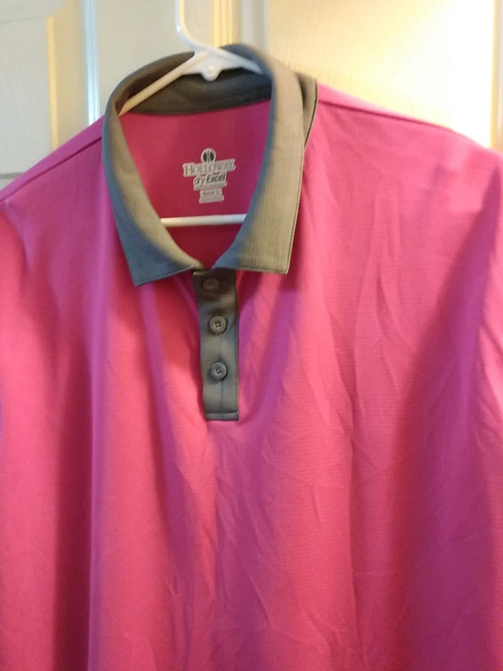 Polo Holloway Dry-Excel Damas Talla Adulto L Rosa/Gris Foto 3 de 4