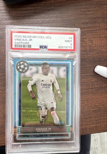2020-21 Topps Museum Collection UCL - Vinicius Junior #9 Sapphire /75