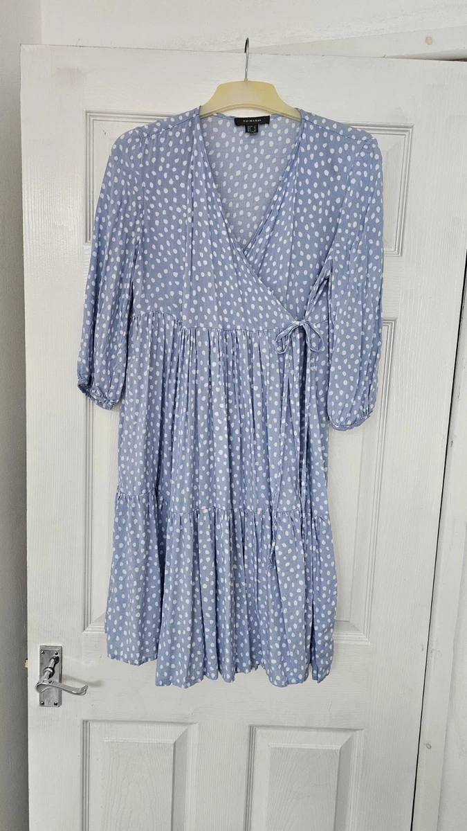 primark blue wrap dress ISO/WTB: Primark blue polka dot wrap dress