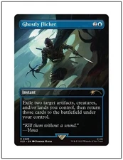 1x Ghostly Flicker, 2229, Non-Foil, Ghost of Tsushima Secret Lair Magic MTG NM