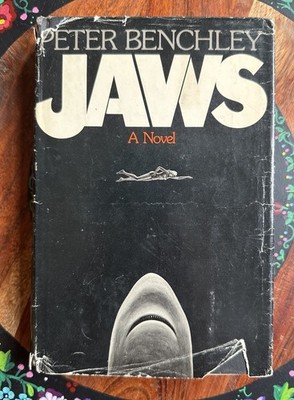JAWS Peter Benchley 1974 TRUE 1st Edition 1st Printing $6.95 O44 w/Dust Jacket