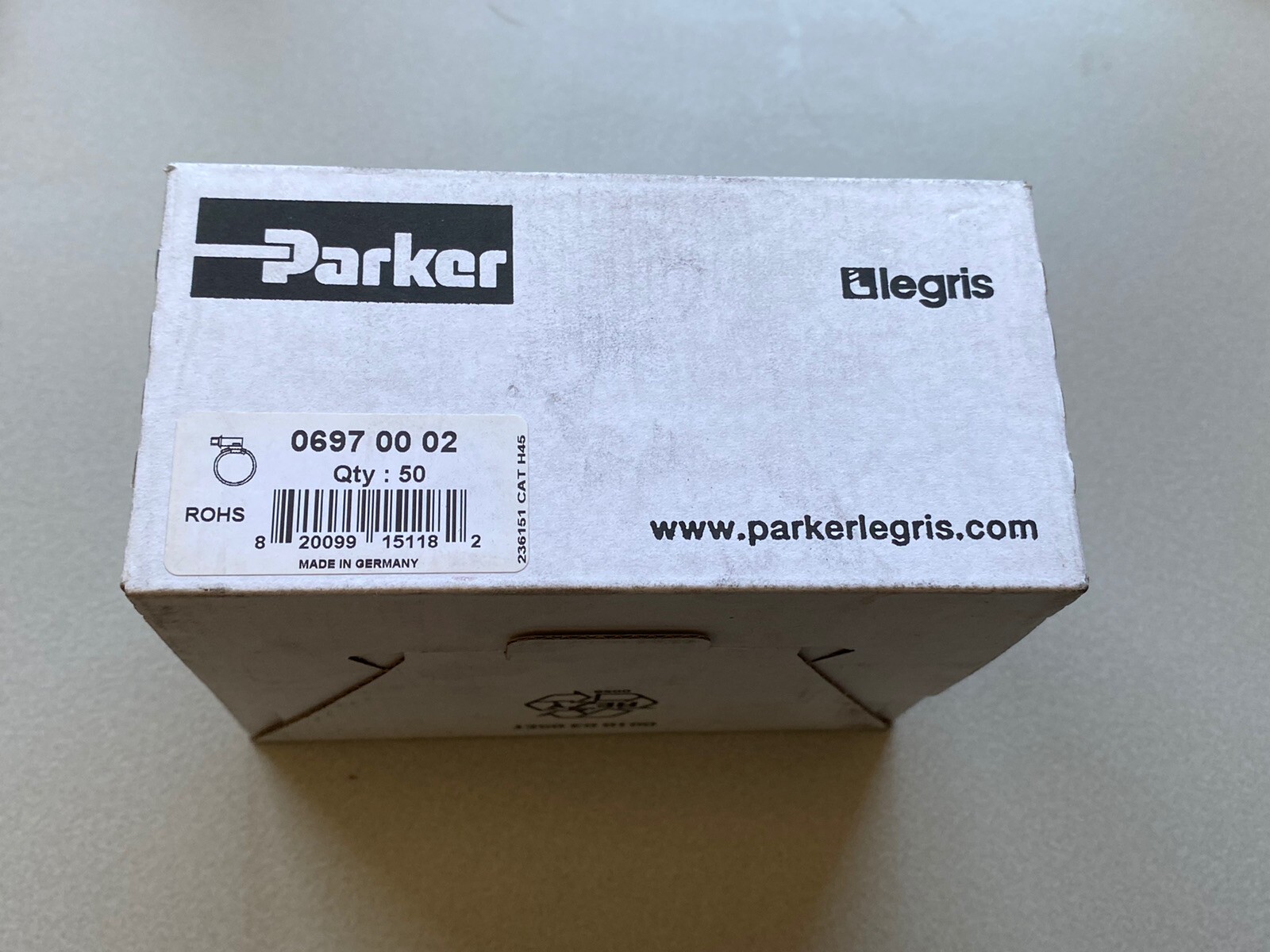 50x Abrazadera de manguera Parker para mangueras con inserto de tela, rango...