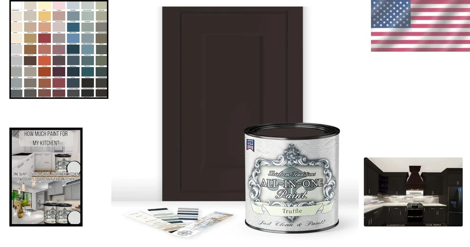 Pintura con acabado mate de cuartos de galón - Gabinete y muebles duraderos Foto 2 de 4