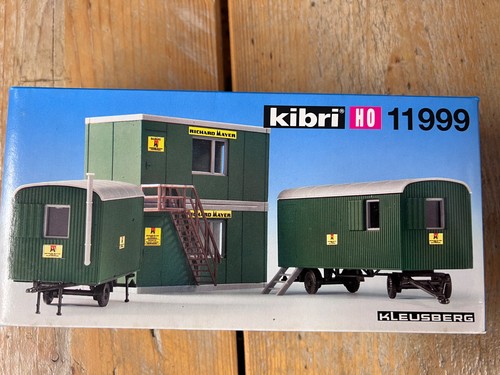 Kit H0 maqueta ferrocarril contenedor carro construcción obra Kibri 11999 | Condition: Neu