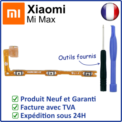 Nappe Interne Boutons Power/Volume Pour Xiaomi Mi Max - Circuit Imprimé De Rechange, Neuf