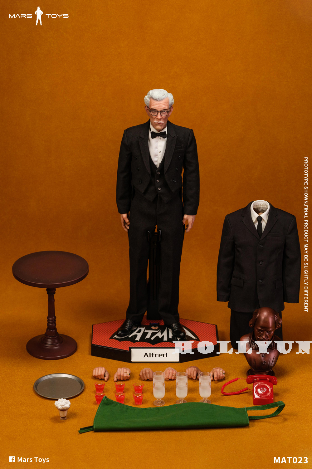 Mars Toys Batman Butler 1966 Alfred Pennyworth 1/6 Action Figure ...