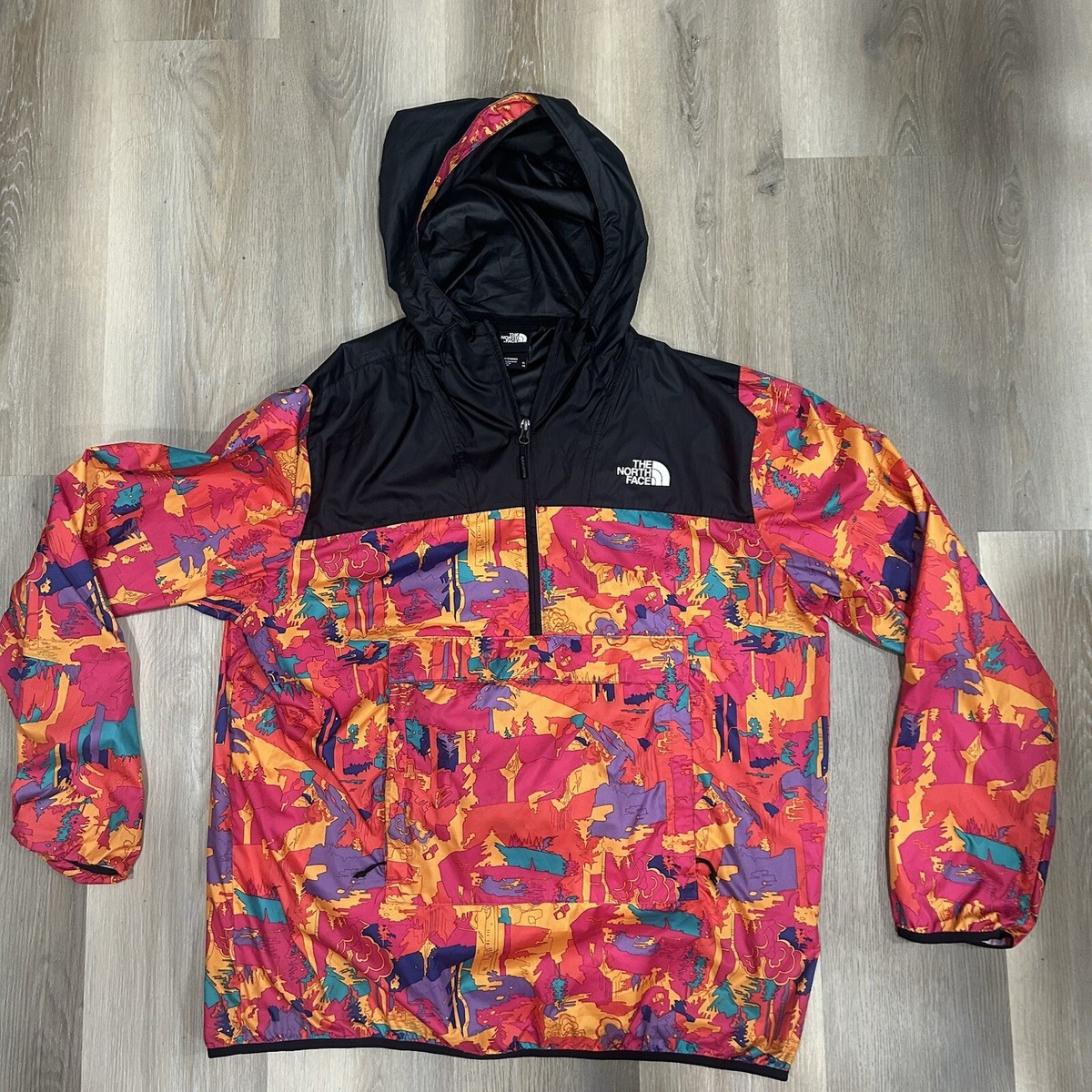 ● THE NORTH FACE ● M'S CAMERAMAN JACKET ★25SS The North Face Printed Novelty Fanorak Mr.Pink Jacket