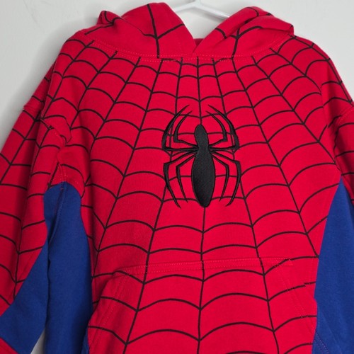 Marvel Spiderman Kids Sweatshirt Character Pullover Hoodie Youth Small Size S - Picture 3 of 11