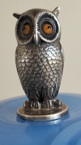 Sampson Mordant Silver Edwardian Owl Wax Seal Circa 1905
