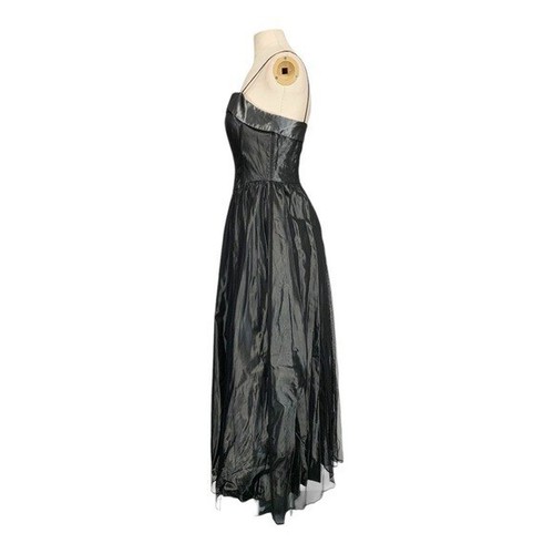 Vintage Rampage Damen 90er Jahre Y2k formelles Abend Maxikleid Kleid grau Größe Small - Bild 3 von 10