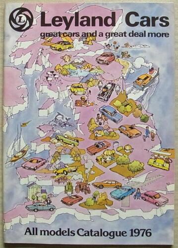 LEYLAND ALL MODELS Sales Brochure 1976 #3244 MINI Maxi JAGUAR Daimler MG Triumph - Afbeelding 1 van 4