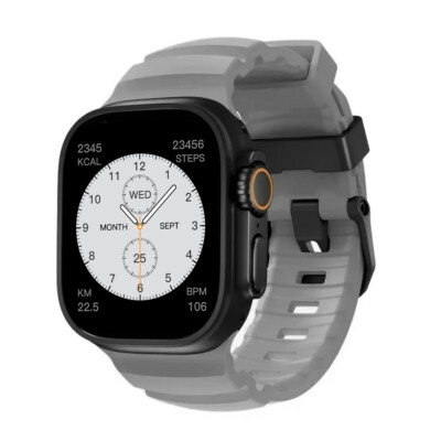 Silicone Sport Band For Apple Watch Ultra 10 9 Ultra2 SE 8 7 6 5 4 3 2 1 Strap