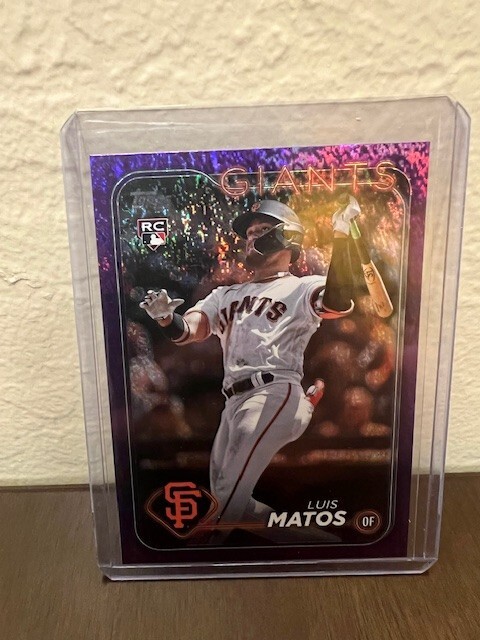 Luis Matos 2024 Topps Series 1 Purple Foil RC /799 #28 SF Giants Rookie