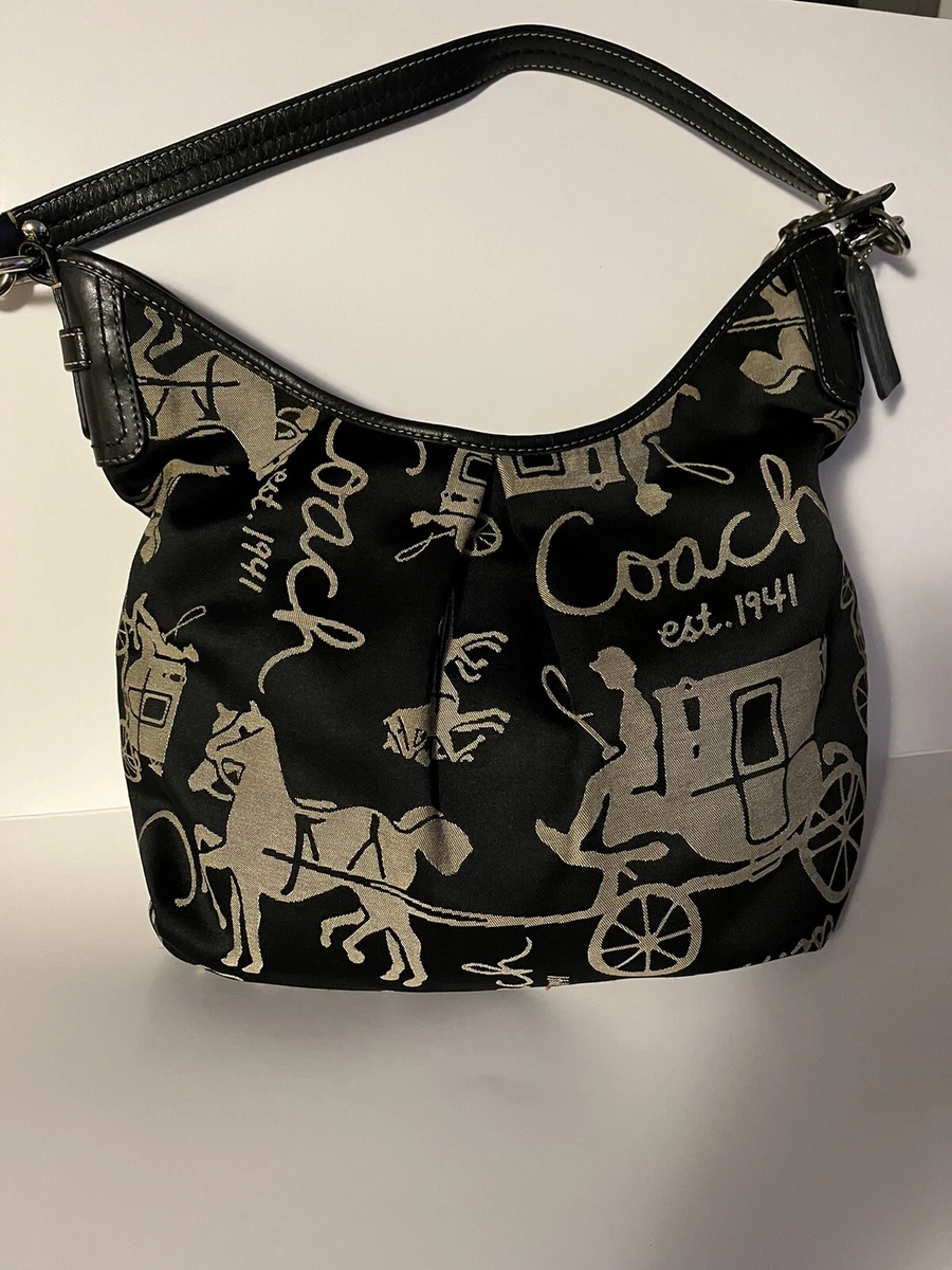 バッグ COACH Op Art y2k Hobo Bag Horse Carriage Coach Horse Patent Bags & Handbags for Women for sale | eBay