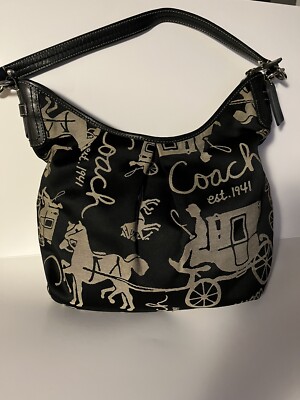 Coach horse and carriage hobo shoulder bag | eBay