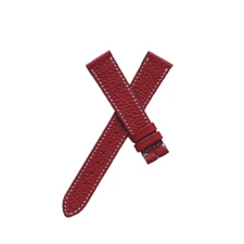 18mm Red leather Watch Strap for Rolex / Patek Philippe / Cartier