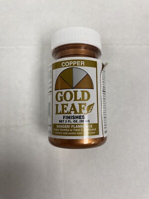 Sheffield Gold Leaf Finishes COPPER Paint Exterior  &Interior 672 g/L 2 oz 59 Ml