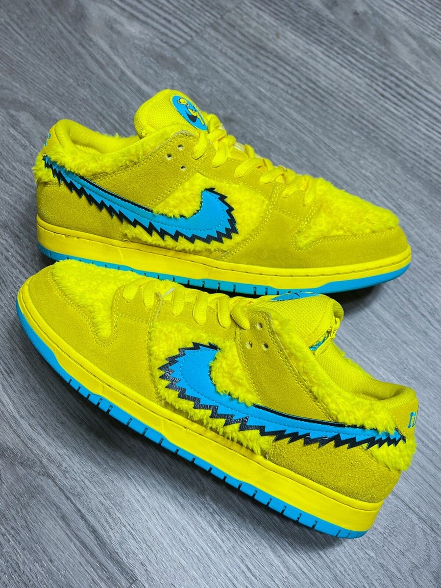 NIKE SB x Grateful Dead Bears ☆ Dunk Low ‘Yellow Bear’ Size 11 - Nike Dunk Low SB x Grateful Dead Yellow Bear