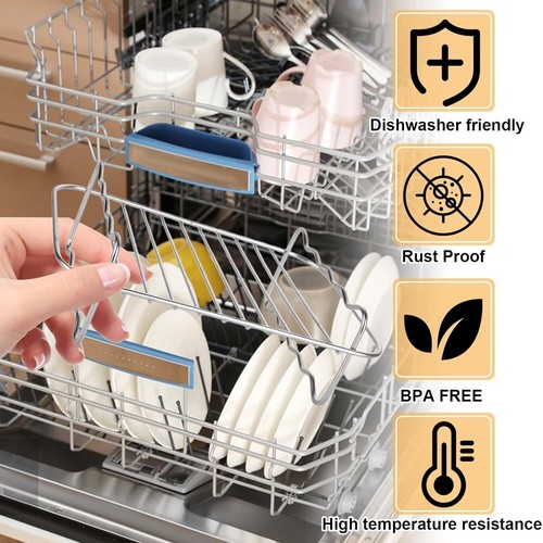 6PCS Air Fryer Rack Stainless Steel Double Basket Grill Kitchenware Accessories - Picture 8 of 13