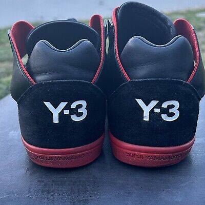 Yohji Yamamoto Adidas Y-3 High Top Sneakers S83151 Black Red Yohji Yamamoto Adidas Y-3 High Top Sneakers S83151 Black Red