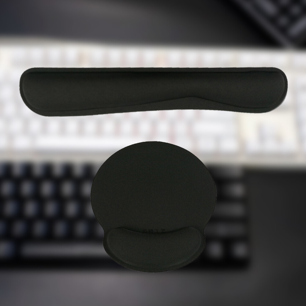 Ergonomic Keyboard Wrist Support Pad with Slow-Recovery Comfort for Mouse and Hand Rest-image