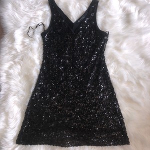 sequence black dress