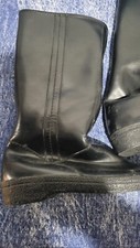 Vintage 60s 70s Sears Snow Rain Boots Molded Size 9M Faux Fur Lined