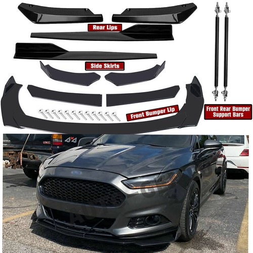 For Ford Fusion Front Rear Bumper Lip Spoiler Splitter Body Kit Side Skirt