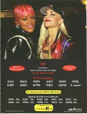 GWEN STEFANI & EVE Rare VINTAGE Blow PROMO TRADE AD Poster for 2001 CD NO DOUBT