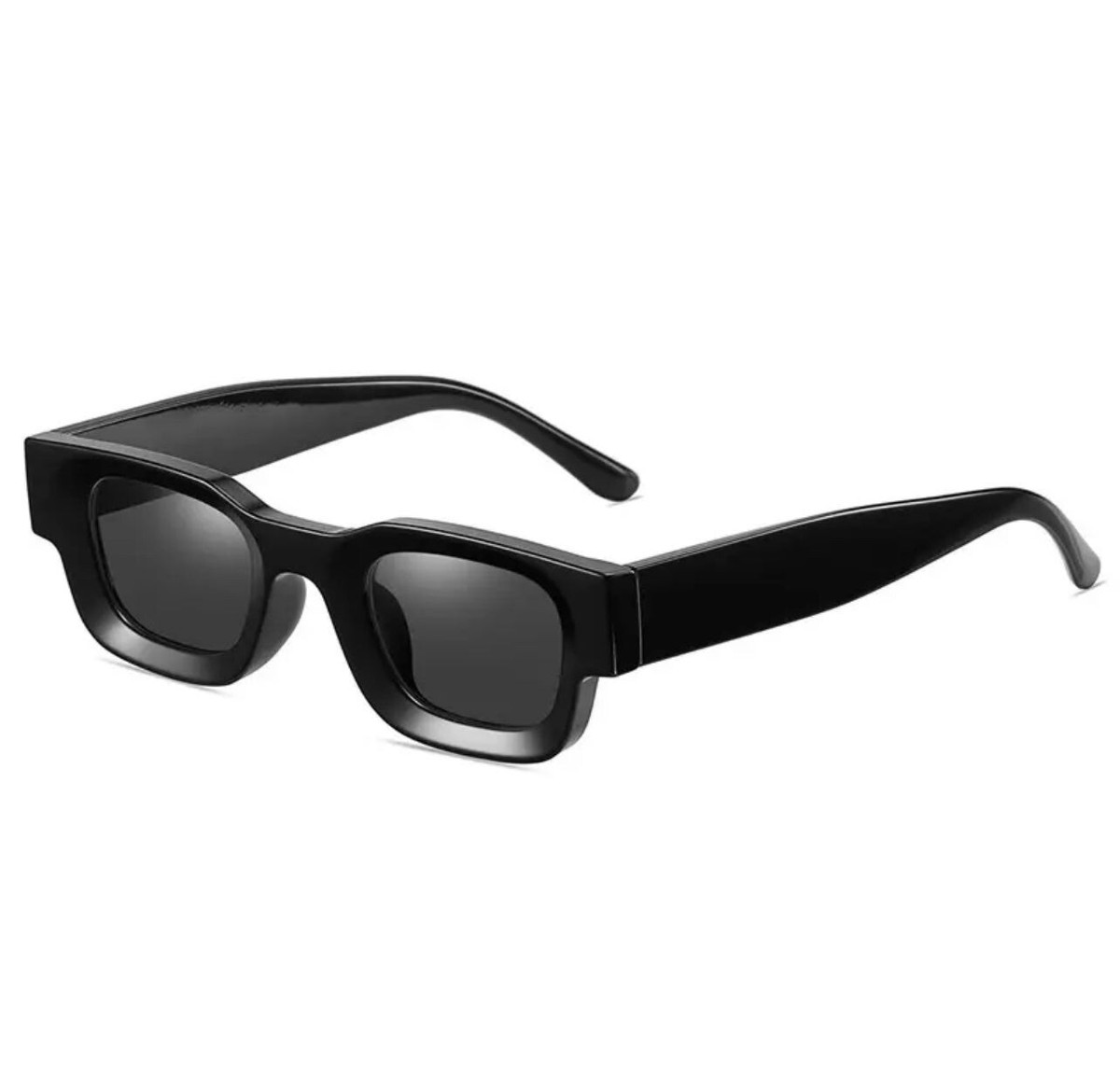 Modern Thick Rectangle Sunglasses for Women Men Retro 90s  display picture 2