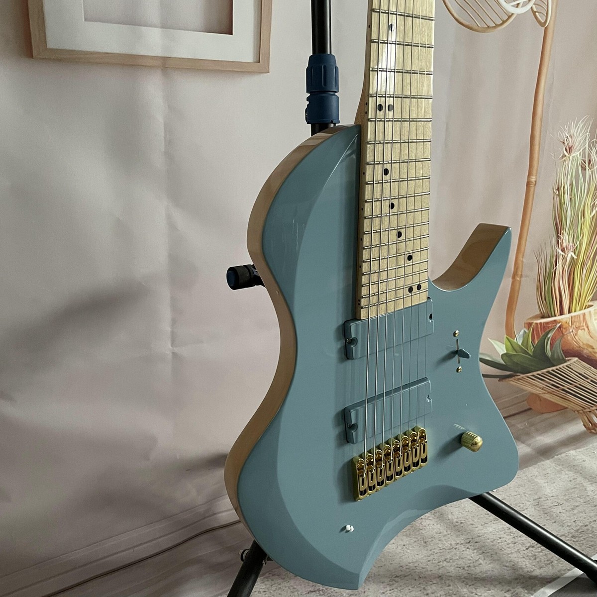 極美品✨L'起源Tosin Abasi Model Custom 8 Strings Tilt Fret Blue Larada Master Series Tosin