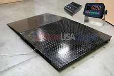 Floor Pallet Platform 6,500 LB 48 x 48 Inches Floor Scale with 1 Ramp & Printer