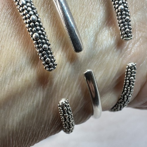 Michael Dawkins Sterling 925 Starry Night Collection Lot 3 Hinged Cuff Bracelet - Picture 4 of 22