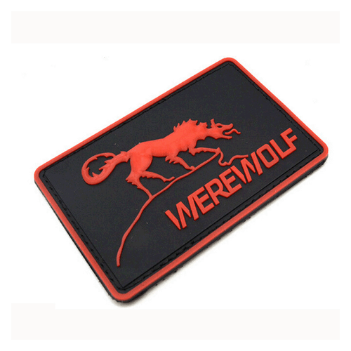 Tactical WEREWOLF USA ARMY 3D PVC PATCH Hook Loop PATCHES BADGE - Picture 3 of 4