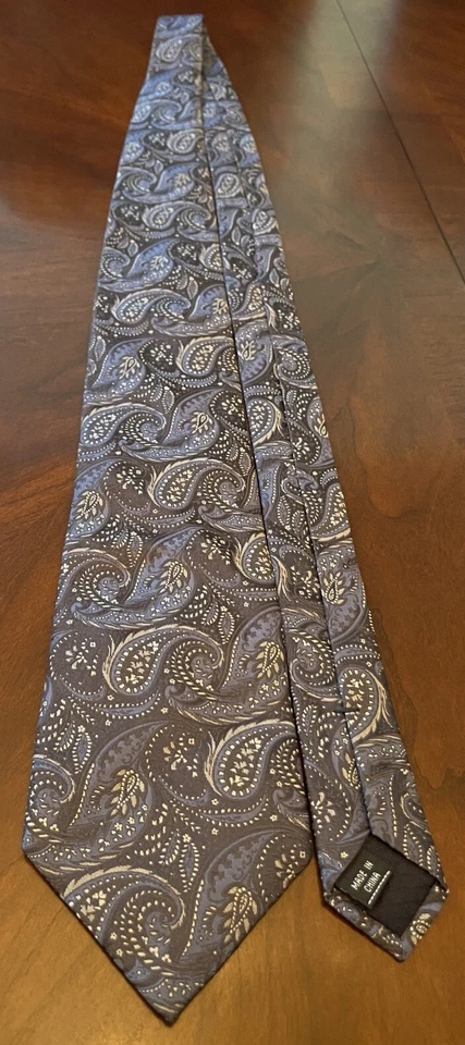 Corbata para el cuello Club Room By Charter Room azul 100 % seda para hombre hecha en China Foto 3 de 4