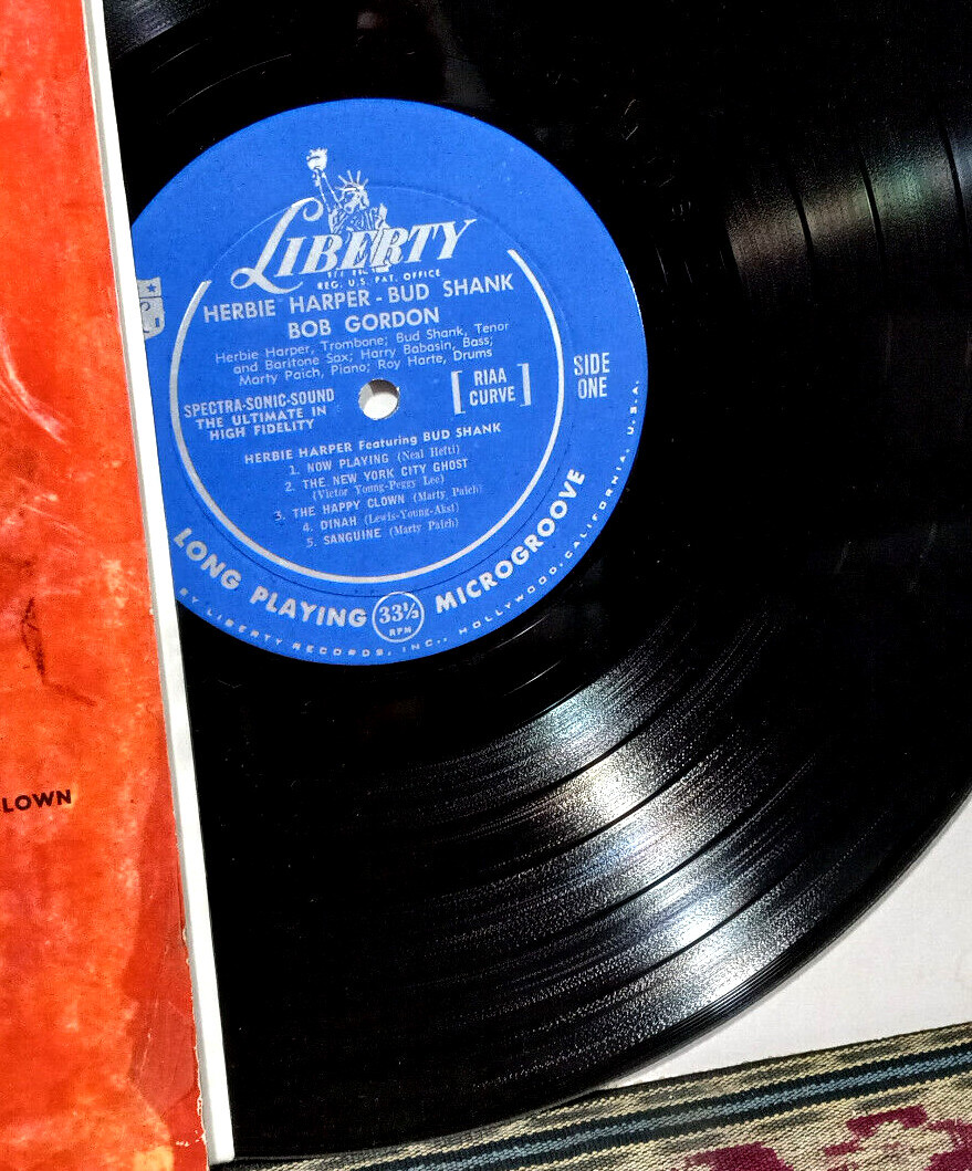 Herbie Harper Feat. Bud Shank And Bob Gordon, 1956 LP, Swing Jazz - EX+  Vinyl