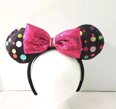 Disney “Rock the Dots” Minnie Mouse Ears Headband Loungefly Disney Minnie Rock the Dots Floral Ears Headband  main image 4