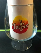 Het Anker LUCIFER Belgian Strong Ale Beer Glass Snifter FLEMISH Devil .4 liter