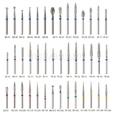 YABANGBANG Dental Diamond Burs FG 1.6mm for High Speed Handpiece Drills UK