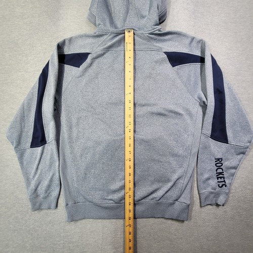 Under Armour Toldeo Rockets Hoodie Mens Medium Gray Navy Embroidered Spell Out - Picture 8 of 10