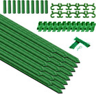 Heavy Duty Garden Plant Stakes Kit - Adjustable Metal Support Poles for Climbing