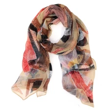 Wrapables® Lightweight Sheer Silky Feeling Chiffon Scarf, Taupe Eco-Trendy
