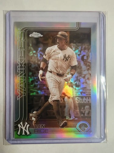 2025 Topps Chrome - Ben Rice #139 Sepia Refractor (RC) New York Yankees